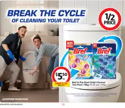 Coles Bref In The Bowl Toilet Cleaner offer
