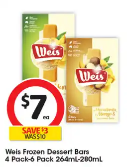 Coles Weis Frozen Dessert Bars offer