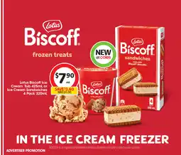 Coles Lotus Biscoff frozen treats offer