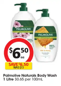 Coles Palmolive Naturals Body Wash offer
