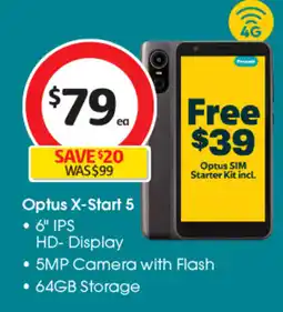 Coles Optus X-Start 5 offer