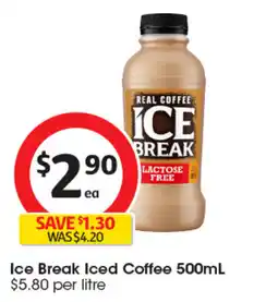 Coles Ice Break Iced Coffee offer