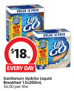 Coles Sanitarium Up&Go Liquid Breakfast offer