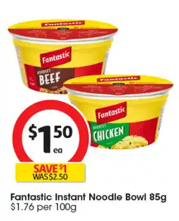 Coles Fantastic Instant Noodle Bowl offer