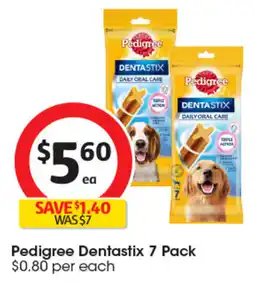 Coles Pedigree Dentastix offer