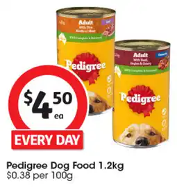 Coles Pedigree Dog Food offer