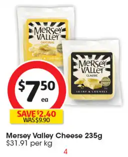 Coles Mersey Valley Cheese offer