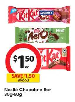 Coles Nestlé Chocolate Bar offer