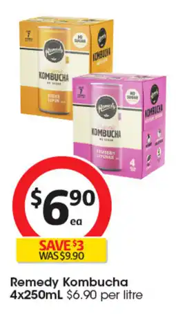 Coles Remedy Kombucha offer