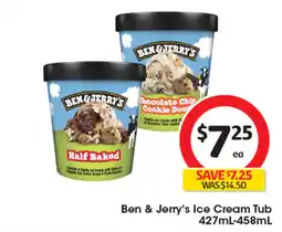 Coles Ben & Jerry's Ice Cream Tub offer
