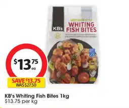Coles KB's Whiting Fish Bites offer