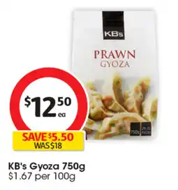 Coles KB's Prawn Gyoza offer