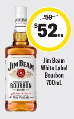 Coles Jim Beam White Label Bourbon offer