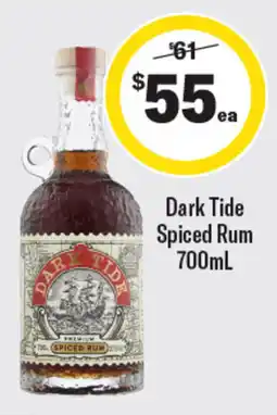 Coles Dark Tide Spiced Rum offer