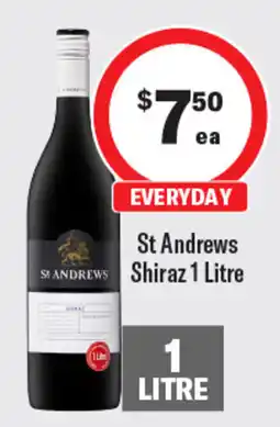 Coles St Andrews Shiraz offer