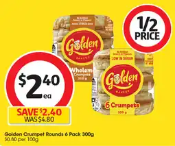Coles Golden Crumpet Rounds offer