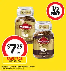 Coles Moccona Freeze Dried Instant Coffee offer