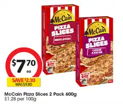 Coles McCain Pizza Slices 2 Pack offer
