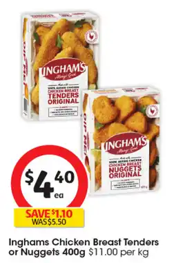 Coles Inghams Chicken Breast Tenders or Nuggets offer