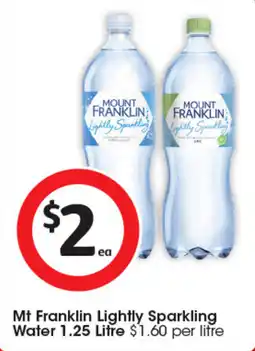 Coles Mt Franklin Lightly Sparkling Water offer