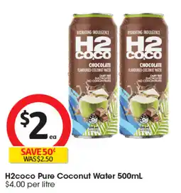 Coles H2coco Pure Coconut Water offer