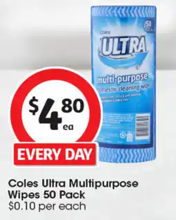 Coles Coles Ultra Multipurpose Wipes offer