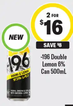 Coles 196 Double Lemon offer