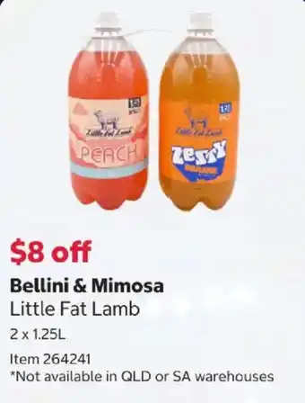 Bellini & Mimosa Little Fat Lamb