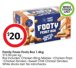 Coles Family Faves Footy Box offer