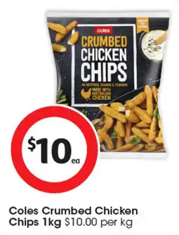 Coles Coles Crumbed Chicken Chips offer