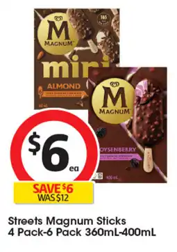 Coles Streets Magnum Sticks offer