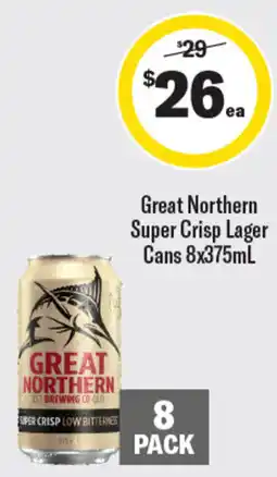 Coles Great Northern Super Crisp Lager offer