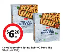 Coles Coles Vegetable Spring Rolls offer