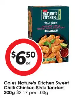 Coles Coles Nature's Kitchen Sweet Chilli Chicken Style Tenders offer