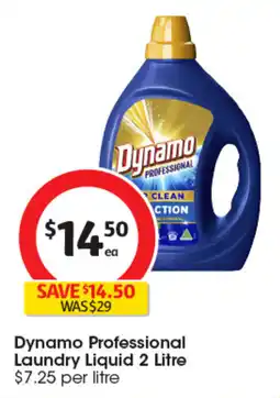 Coles Dynamo Professional Laundry Liquid offer