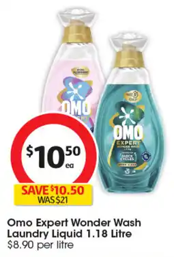Coles Omo Expert Wonder Wash Laundry Liquid offer