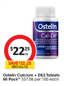 Coles Ostelin Calcium + DK2 Tablets offer