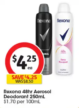 Coles Rexona 48hr Aerosol Deodorant offer