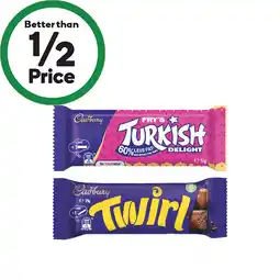 Woolworths Cadbury Medium Chocolate Bars offer
