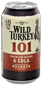 Coles Wild Turkey 101 & Cola Cans offer