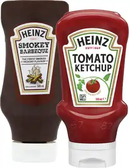Coles Heinz Ketchup or Barbeque Sauce 500mL offer