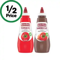 Woolworths MasterFoods Tomato or Barbecue Sauce 475-500ml offer