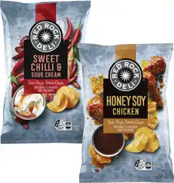 Coles Red Rock Deli Potato Chips-165g offer