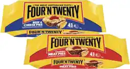Coles Four'N Twenty Traditional Meat Pies 700g offer