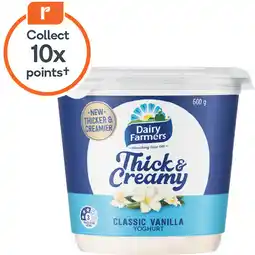 Woolworths Dairy Farmers Thick & Creamy Yoghurt offer