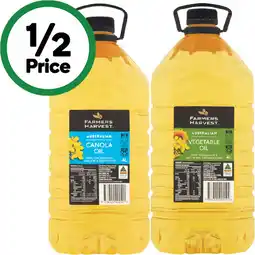 Woolworths Farmers Harvest Oil offer