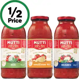 Woolworths Mutti Sugo Semplice offer