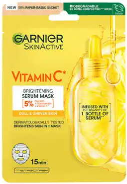 Coles Garnier Vitamin C Brightening Face Mask offer
