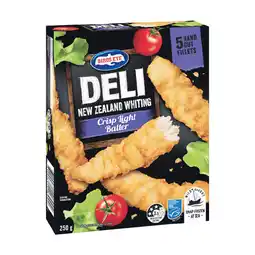 Woolworths Birds Eye Deli Fish or Snacking Varieties 250g offer