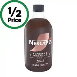 Woolworths Nescafé Espresso Coffee Concentrate offer